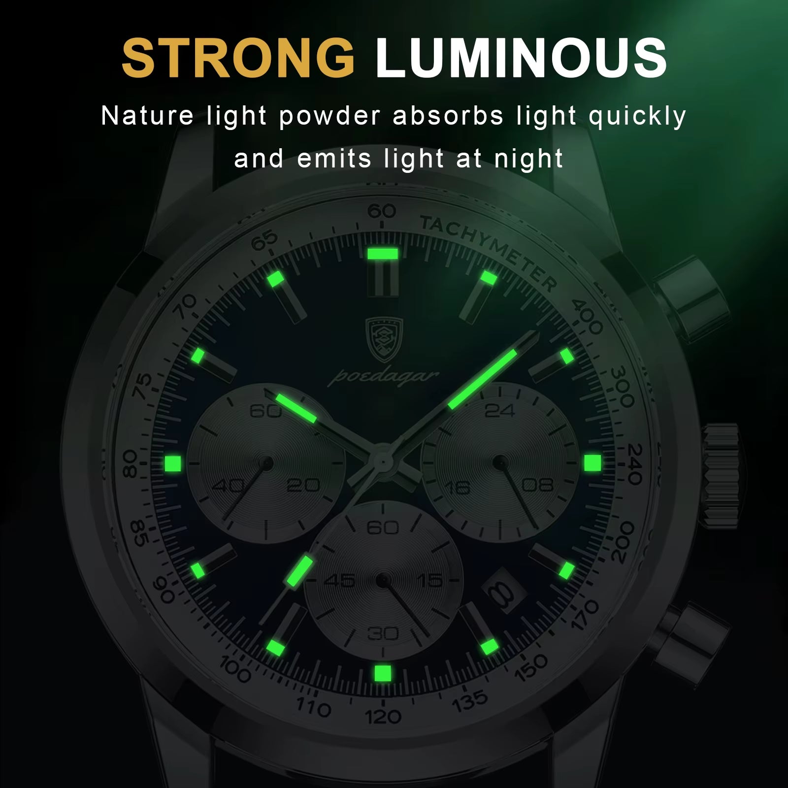Top Brand Men'S Quartz Watch Waterproof Luminous Chronograph Military Man Watch Luxury Fashion Leather Watches for Men